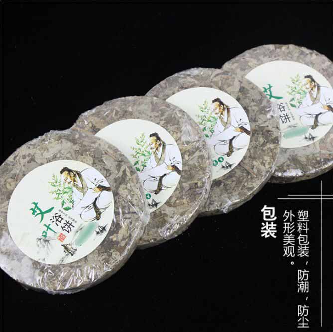 纯艾叶浴饼 艾草饼 干艾叶饼 艾草压制艾叶饼2.jpg